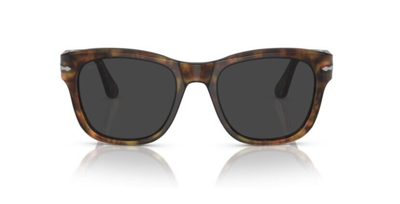Pre-owned Persol 0po3313s 108/48 Caffe/black Polarized Square Unisex Sunglasses