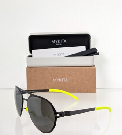 Pre-owned Mykita Brand Authentic  Gustl Col. F25 56mm Matte Black Frame In Gray