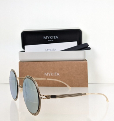 Pre-owned Mykita Brand Authentic  Sunglasses Studio 6.3 Col. 342 53mm In Grey & Gold