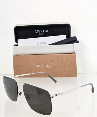 Pre-owned Mykita Brand Authentic  Lessrim Raidon Col. 052 57mm Silver Frame In Gray