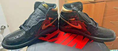 Pre-owned Jordan Nike Men`s Air  1 Retro High Og "metallic Gold" 555088-032 100% Authentic