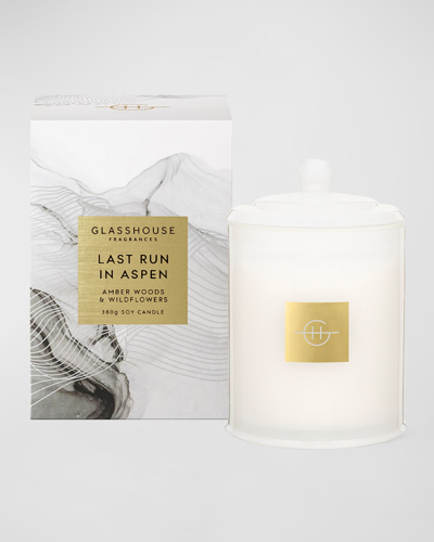 Shop Glasshouse Fragrances Last Run In Aspen Candle, 380 G