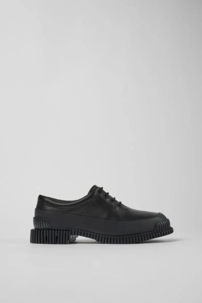 Shop Camper Pix Leather Lace Up Shoe In Black, Women's At Urban Outfitters