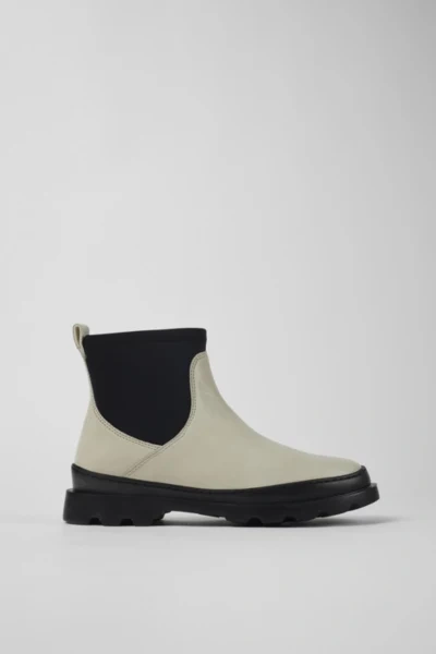 Shop Camper Brutus Leather Chelsea Boot In Cream, Women's At Urban Outfitters