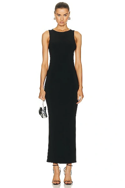 Shop Grace Ling Open Back Maxi Dress In Black