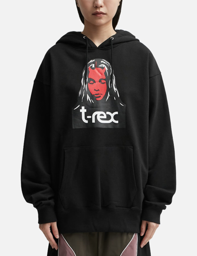 X-girl × T-rex Sweat Hoodie In Black