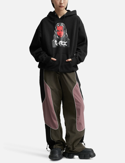 X-girl × T-rex Sweat Hoodie In Black