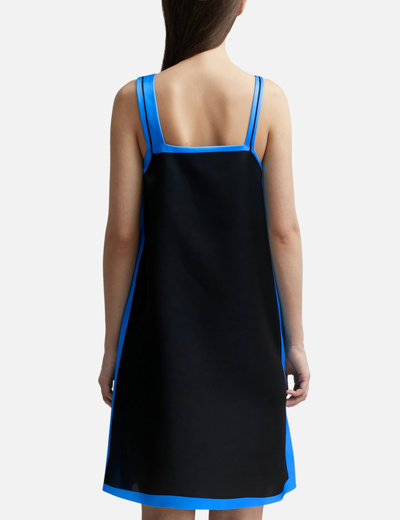 Shop Loewe Strappy Dress In Technical Satin In Black