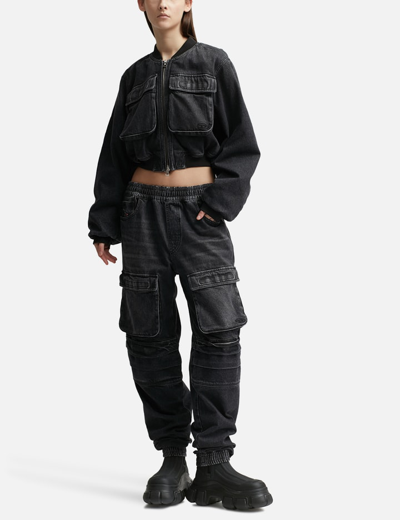 Shop Diesel D-mirt 0hlaa Cargo Pants In Black