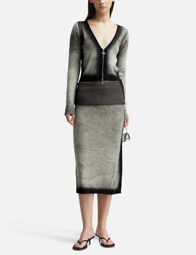 Shop Diesel M-arilou-a Skirt In Grey