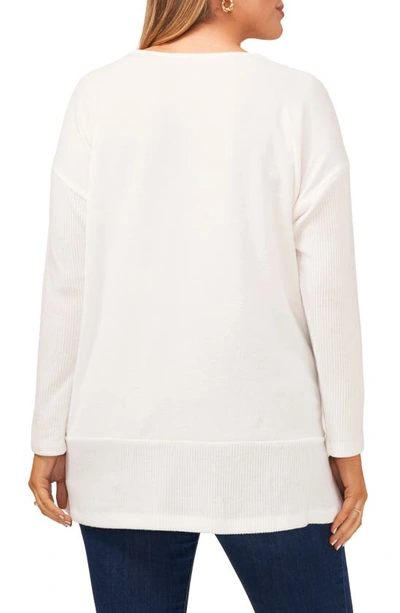 Shop Vince Camuto Drop Shoulder Tunic Top In White