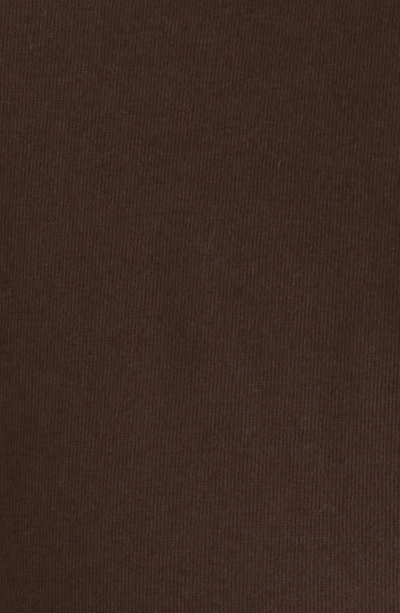 Frame Frankie Ruched Puff Sleeve Tee In Espresso