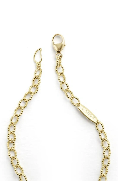 Lagos Signature Caviar Link Bracelet In Gold