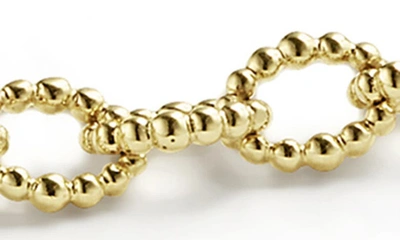 Shop Lagos Signature Caviar Link Bracelet In Gold