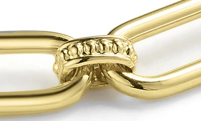 Lagos Signature Caviar Link Bracelet In Gold