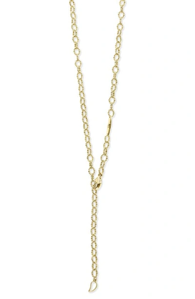 Shop Lagos Signature Caviar Beaded Link Necklace In Gold