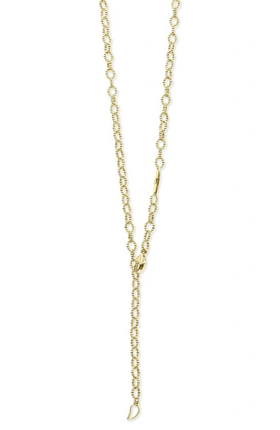 Lagos Signature Caviar Beaded Link Necklace In Gold