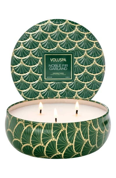 Voluspa Holiday Noble Fir Garland 5-wick Hearth Candle In Noble Fir Garland
