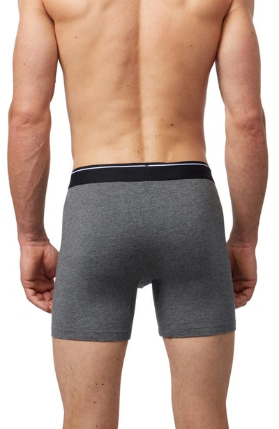 Shop Psycho Bunny 2-pack Stretch Cotton & Modal Boxer Briefs In Mixed Grey Black