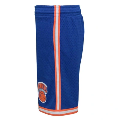 Mitchell & Ness Big Boys  Royal New York Knicks Hardwood Classics Swingman Shorts In Royal