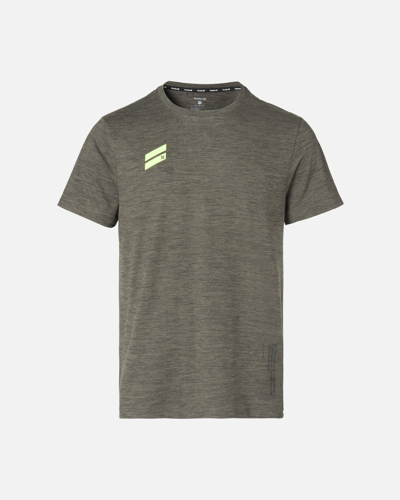 Shop United Legwear Men's Exist Short Sleeve Performance T-shirt In Khaki,olive
