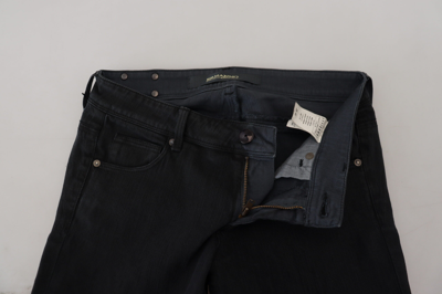 Shop Ermanno Scervino Black Cotton Slim Fit Women Denim Women's Jeans