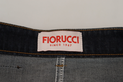 Shop Fiorucci Dark Blue Washed Mid Waist Pencil Cut Denim Women's Skirt