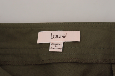 Shop Laurèl Laurel Green Cotton High Waist Women Tapered Women's Pants
