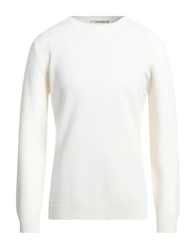 Shop Kangra Man Sweater Ivory Size 40 Wool In White