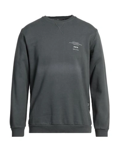 Shop Berna Man Sweatshirt Lead Size Xxl Cotton In Grey
