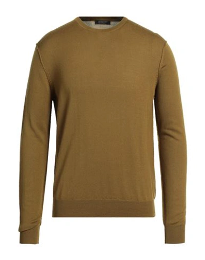 Shop Aragona Man Sweater Military Green Size 40 Wool