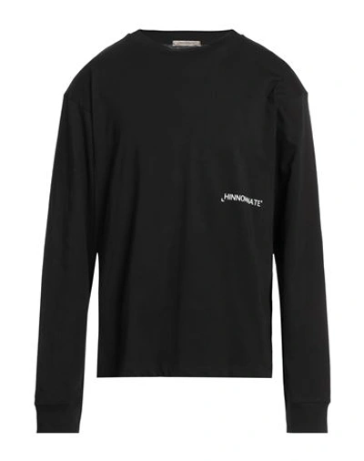 Shop Hinnominate Man T-shirt Black Size L Cotton, Elastane