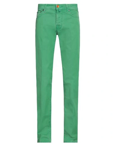 Shop Jacob Cohёn Man Pants Green Size 31 Cotton