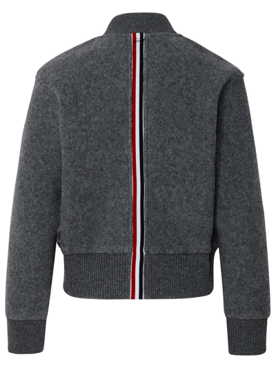 Shop Thom Browne Woman Giacca Over In Gray
