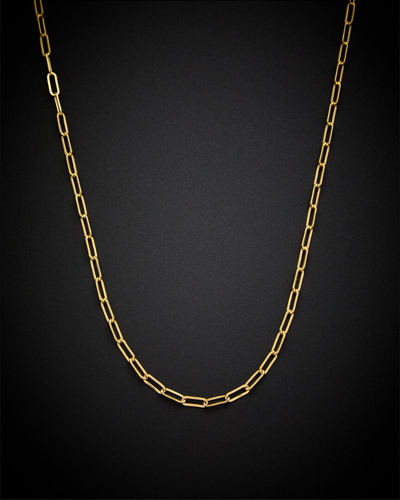 Shop Italian Gold 14k Paperclip Link Necklace