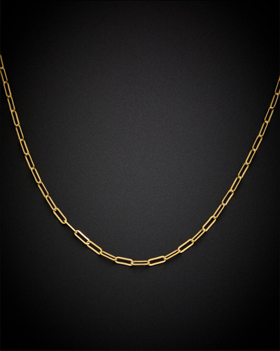 Shop Italian Gold 14k Paperclip Link Necklace