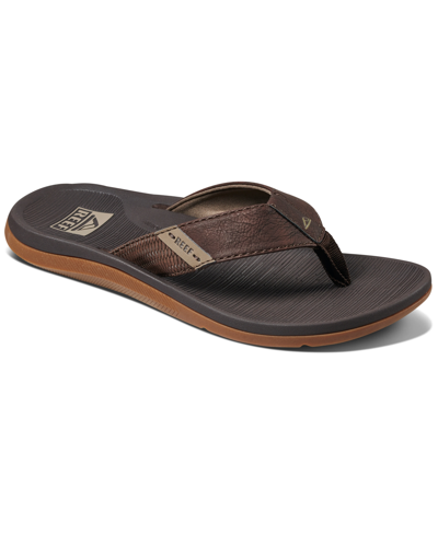 Shop Reef Men's Santa Ana Padded & Waterproof Flip-flop Sandal In Brown
