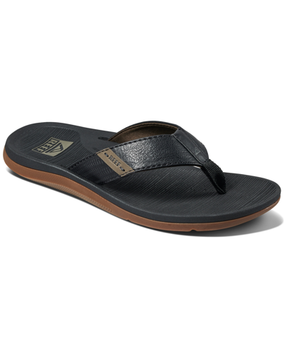 Shop Reef Men's Santa Ana Padded & Waterproof Flip-flop Sandal In Black