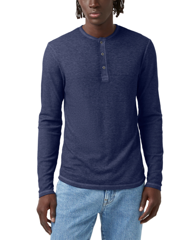 Shop Buffalo David Bitton Men's Kipat Long-sleeve T-shirt In Midnight Blue