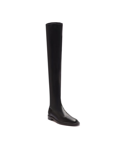 Shop Schutz Women's Kaolin Over-the-knee Flat Boots In Black- Patent