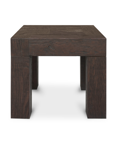Furniture Evander 22" Oak Square Side Table In Solid Reclaimed Oak