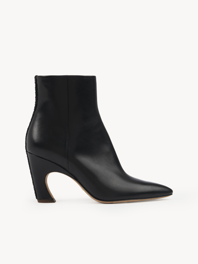 Shop Chloé Bottines Oli Femme Noir Taille 37 100% Peau De Chèvre In Black