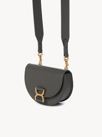 Chlo Marcie Mini Flap Bag Grey Size Onesize 100 Calf skin
