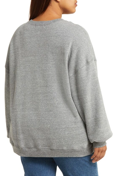 Shop Daydreamer New York Crewneck Sweatshirt In Heather Grey