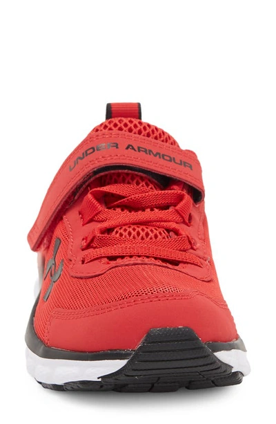 Shop Under Armour Bps Assert 9 Running Sneaker In Red / White / Black