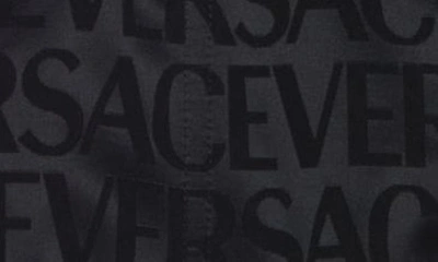Shop Versace Logomania Medusa Strap Corset Bra Top In Black