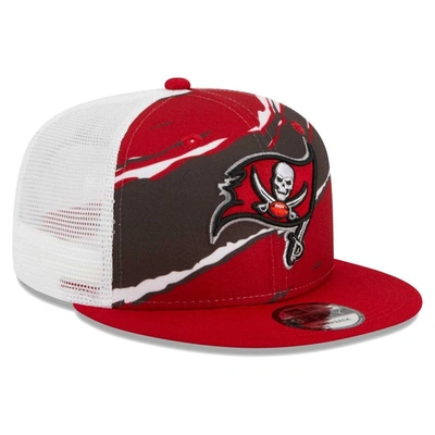 Lids Tampa Bay Buccaneers New Era Trucker 9FIFTY Snapback Hat