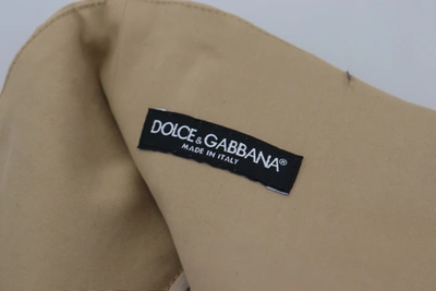 Shop Dolce & Gabbana Brown Cotton High Waist Tapered Women's Pants