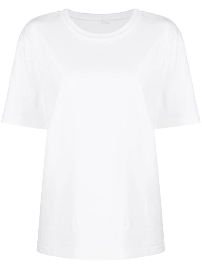 Shop Alexander Wang Ss T-shirt W/ Puff Logo Clothing In 100 White