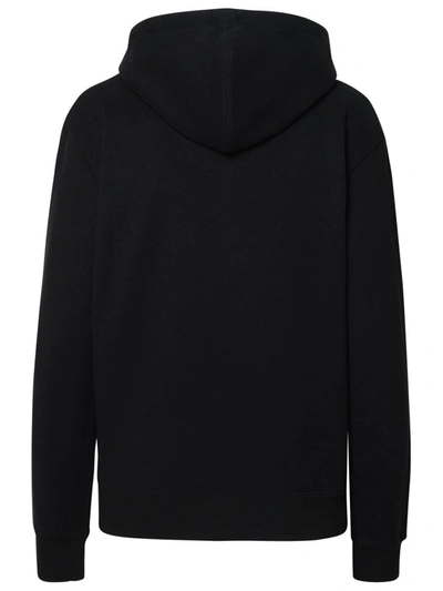 Shop Saint Laurent Black Cotton Sweatshirt
